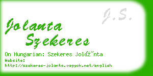 jolanta szekeres business card